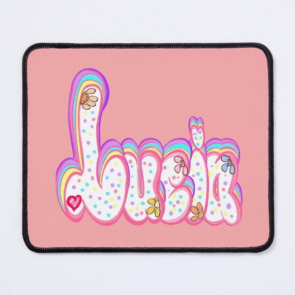 Item preview, Lucia Name Pastel Sprinkles Cute Custom Bubble Letters designed and sold by Artonmytee.