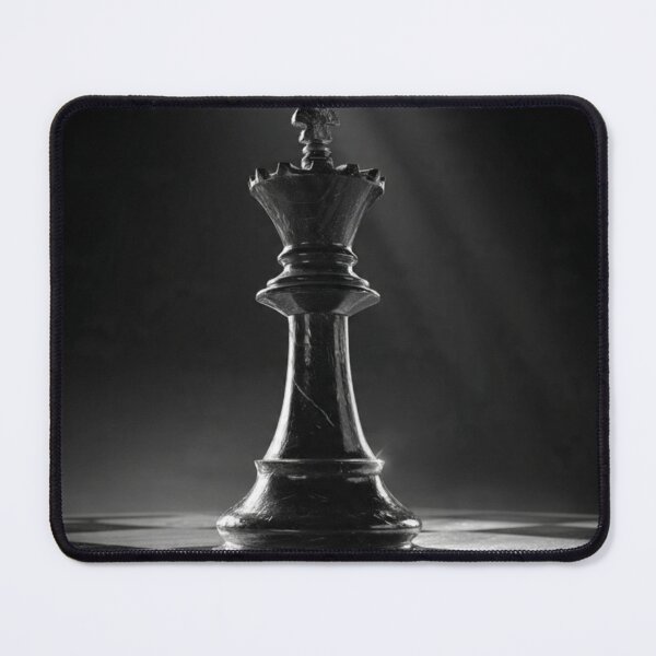 Item preview, Chess King Energy | Cinematic Black White Strategy | Minimalist Chessboard Art designed and sold by AiNaturalsOnly.