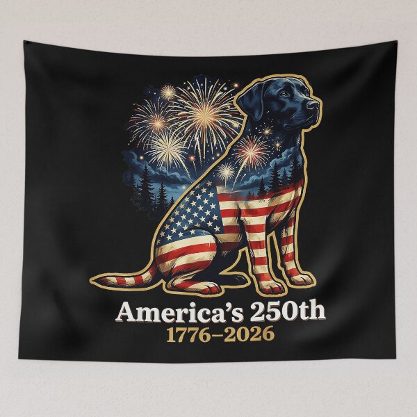 Item preview, America's 250th 1776-2026 American Patriotic Labrador Dog Owner designed and sold by QuentinHarrow.