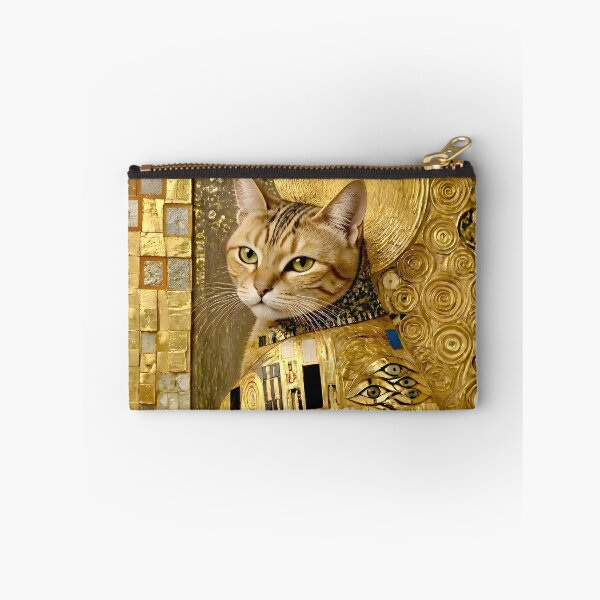 Item preview, Klimt Cat in Black and Gold designed and sold by Vicky Brago-Mitchell®.