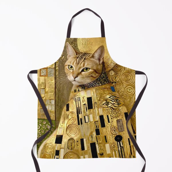 Item preview, Klimt Cat in Black and Gold designed and sold by Vicky Brago-Mitchell®.