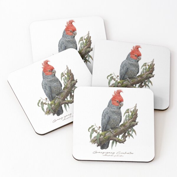 Item preview, Gang-gang Cockatoo on Mossy Branch designed and sold by Takeda-art.
