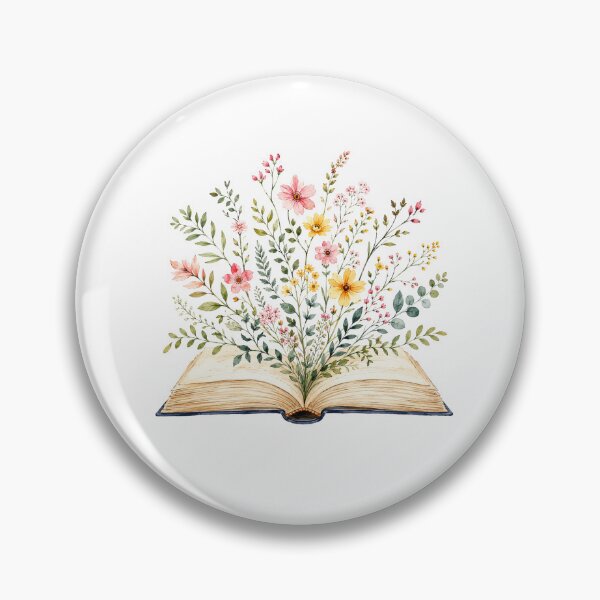 Item preview, Watercolor Flowers Growing From Book designed and sold by Tropical art.