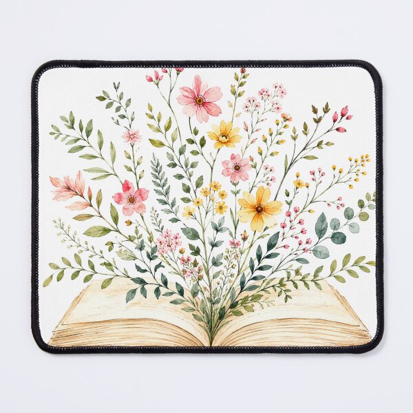 Item preview, Watercolor Flowers Growing From Book designed and sold by Tropical art.