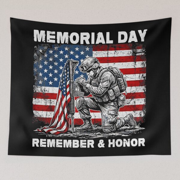 Item preview, Memorial Day Remember & Honor Patriotic American Veteran designed and sold by QuentinHarrow.