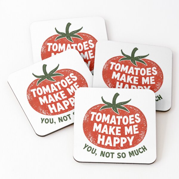 Item preview, Tomatoes make me happy, you not so much sarcastic funny gardening vintage retro eroded green thumbs design designed and sold by bard-art.