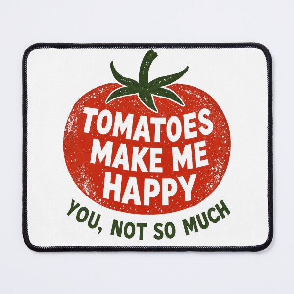 Item preview, Tomatoes make me happy, you not so much sarcastic funny gardening vintage retro eroded green thumbs design designed and sold by bard-art.