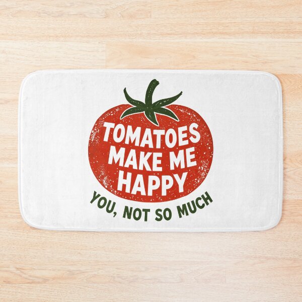 Item preview, Tomatoes make me happy, you not so much sarcastic funny gardening vintage retro eroded green thumbs design designed and sold by bard-art.
