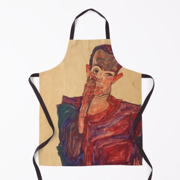 Item preview, Egon Schiele Self-Portrait with Eyelid Pulled Down designed and sold by Erlin Rudho.