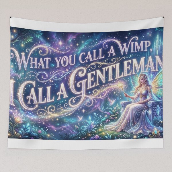 Item preview, Uplifting, Unique Quotes: Wimp and Gentleman designed and sold by Uniqueartai.