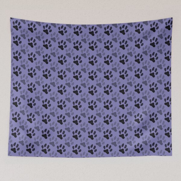 Item preview, Cute Purple Paw Print Seamless Pattern designed and sold by Pevkay97.