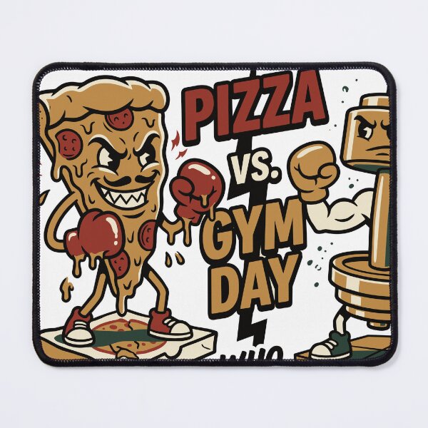 Item preview, Pizza vs. Gym Day — Who Will Win V2 designed and sold by 1RSN.