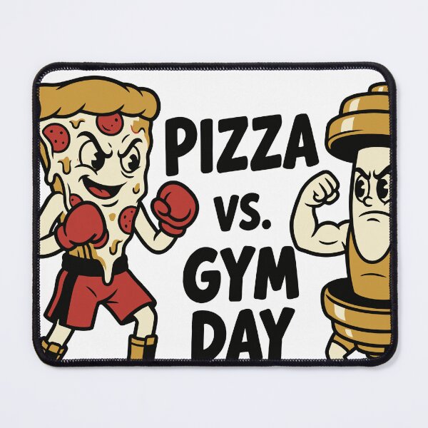 Item preview, Pizza vs. Gym Day — Fighter Edition designed and sold by 1RSN.