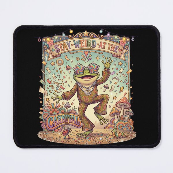 Item preview, Funny Funky Frog Carnival Retro Festival Meme Animal Gift designed and sold by Im-Ara.