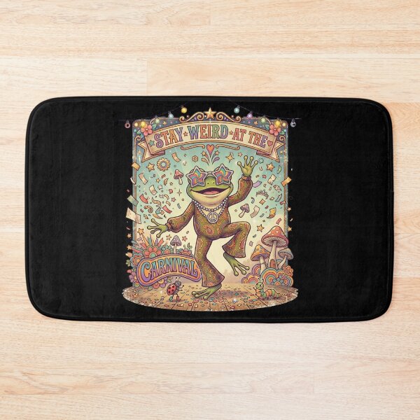Item preview, Funny Funky Frog Carnival Retro Festival Meme Animal Gift designed and sold by Im-Ara.