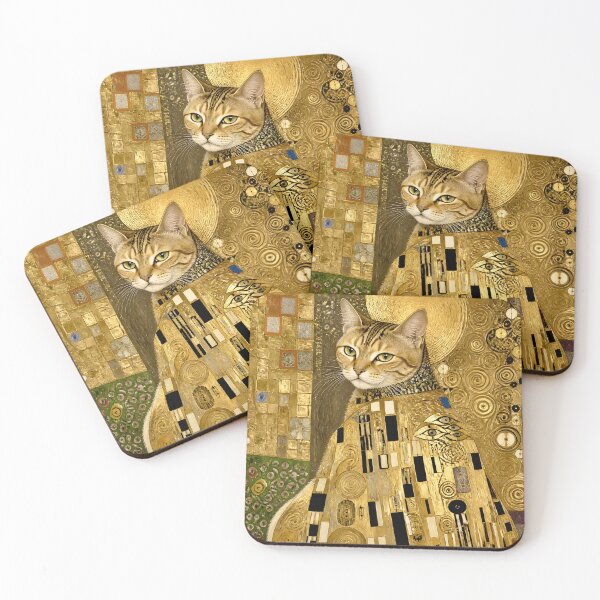 Item preview, Klimt Tabby Cat in Golden Robe designed and sold by Vicky Brago-Mitchell®.