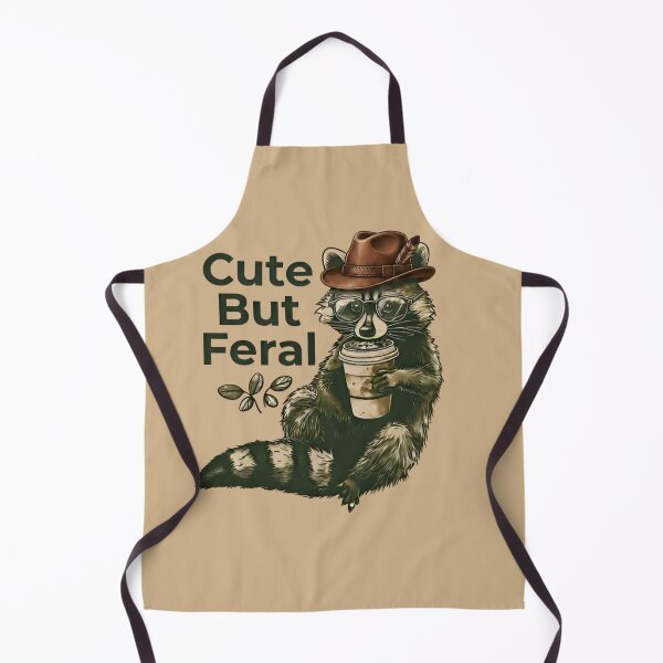 Item preview, Cute But Feral Raccoon Shirt – Funny Coffee Trash Panda Meme Tee designed and sold by ZyxDes.