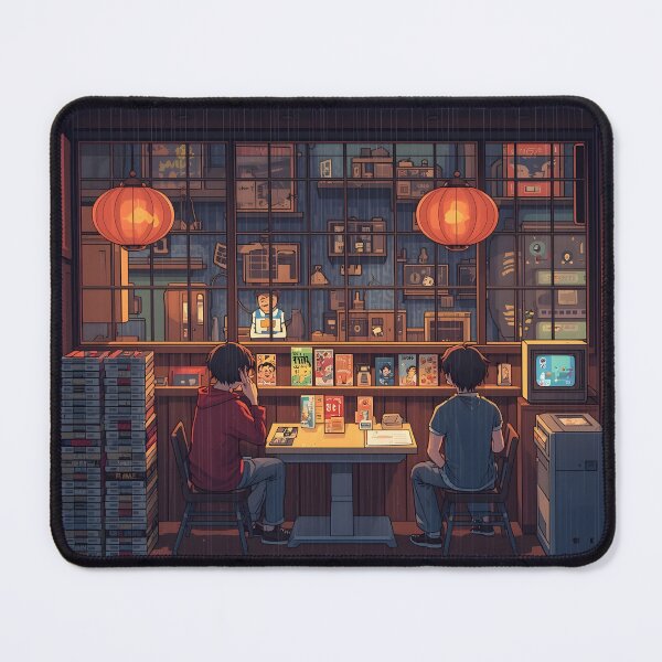Item preview, Rainy Tokyo Pixel Café – Cosy Retro Gaming Night designed and sold by ThePixelArchive.