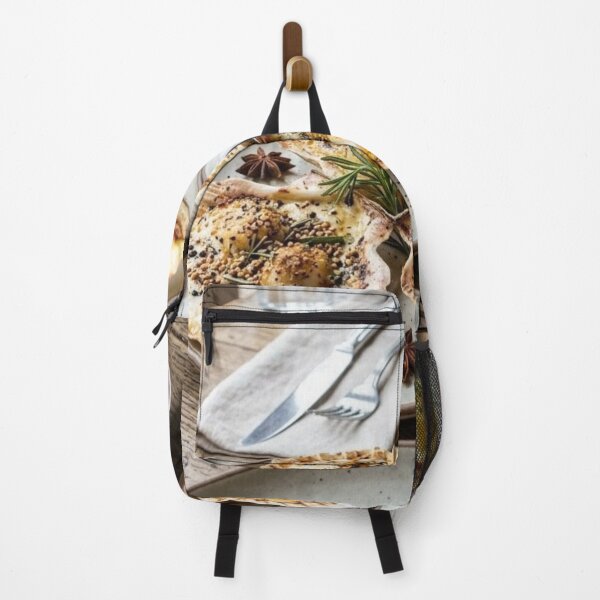 Item preview, Food Setting: Coquilles Saint Jacques with Eggs, Rice and Tea designed and sold by Uniqueartai.