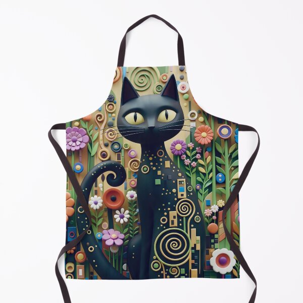 Item preview, Gustav Klimt Cat in Flower Garden designed and sold by Vicky Brago-Mitchell®.