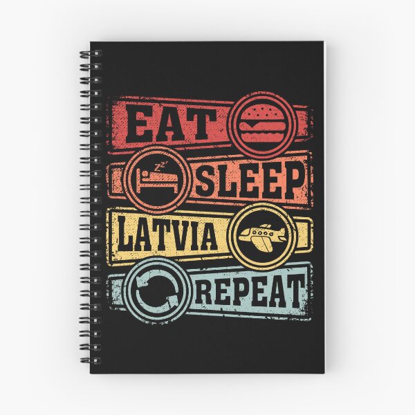 Item preview, Eat Sleep Latvia Repeat designed and sold by GabbyKash.