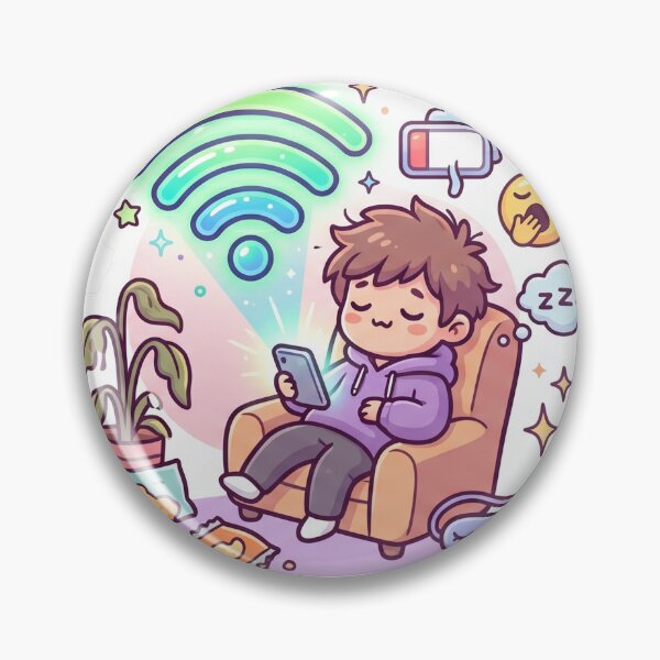 Item preview, Sleepy WiFi Mood Sticker designed and sold by CuteRage.