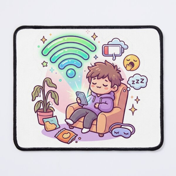 Item preview, Sleepy WiFi Mood Sticker designed and sold by CuteRage.