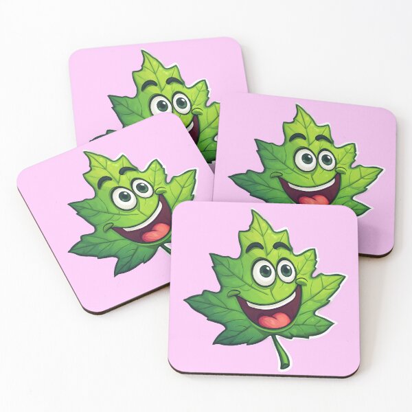 Item preview, Cheerful Spring Maple Leaf Character designed and sold by NatalyArtStudio.