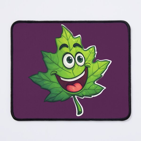 Item preview, Cheerful Spring Maple Leaf Character designed and sold by NatalyArtStudio.