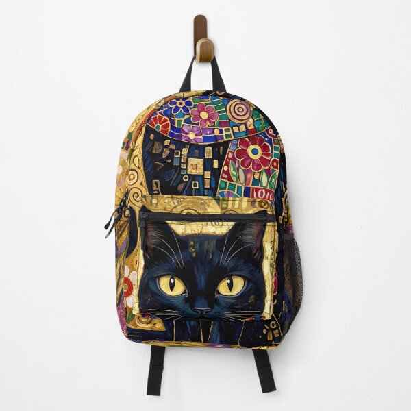 Item preview, Klimt Black Cat in Flower Garden designed and sold by Vicky Brago-Mitchell®.