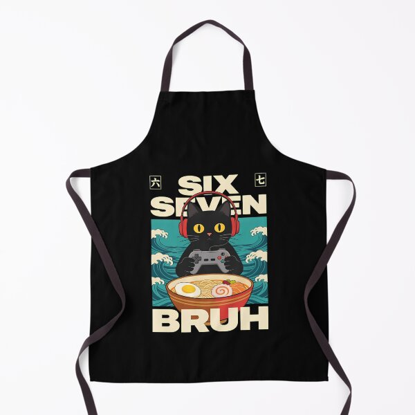 Item preview, Gamer Cat Ramen Waves Bruh Funny T-Shirt designed and sold by GiaoCalonas.