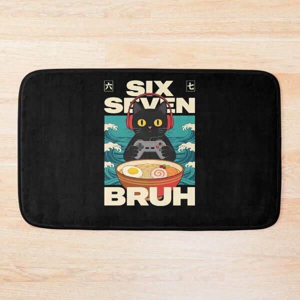 Item preview, Gamer Cat Ramen Waves Bruh Funny T-Shirt designed and sold by GiaoCalonas.