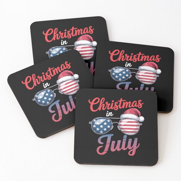 Item preview, Christmas in July USA Americain Sunglasses Santa Hat Summer designed and sold by sailorjessiArt.