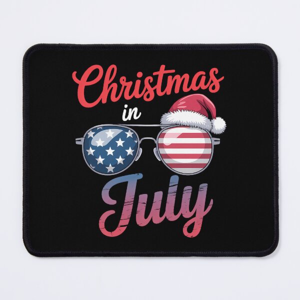 Item preview, Christmas in July USA Americain Sunglasses Santa Hat Summer designed and sold by sailorjessiArt.