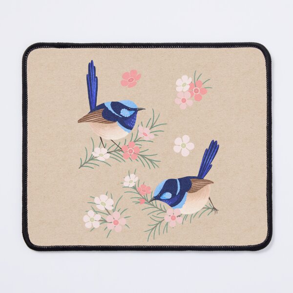 Item preview, Fairy Wrens and Geraldton Wax Flower II designed and sold by Caitie-M.