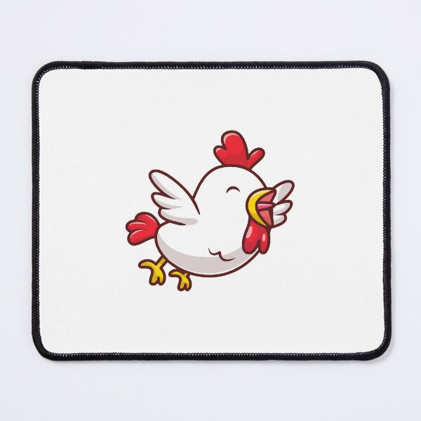 Item preview, Cute Happy Flying Chicken Cartoon Illustration designed and sold by mkilpt.