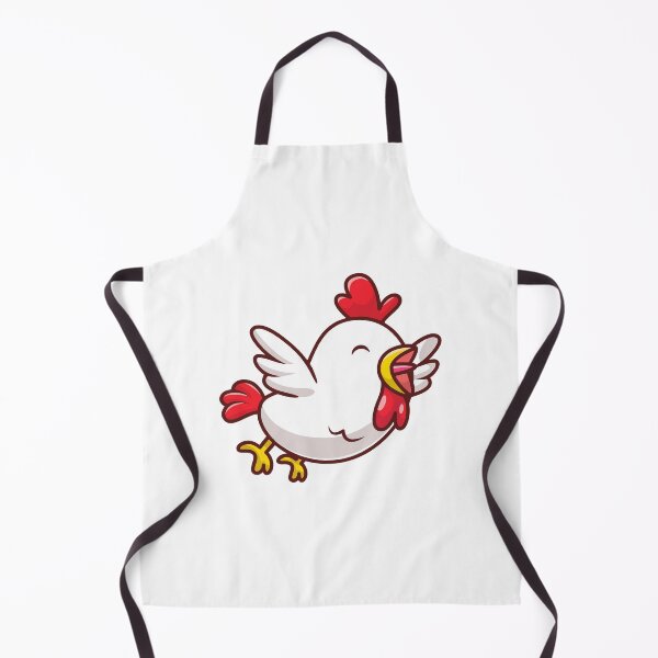Item preview, Cute Happy Flying Chicken Cartoon Illustration designed and sold by mkilpt.