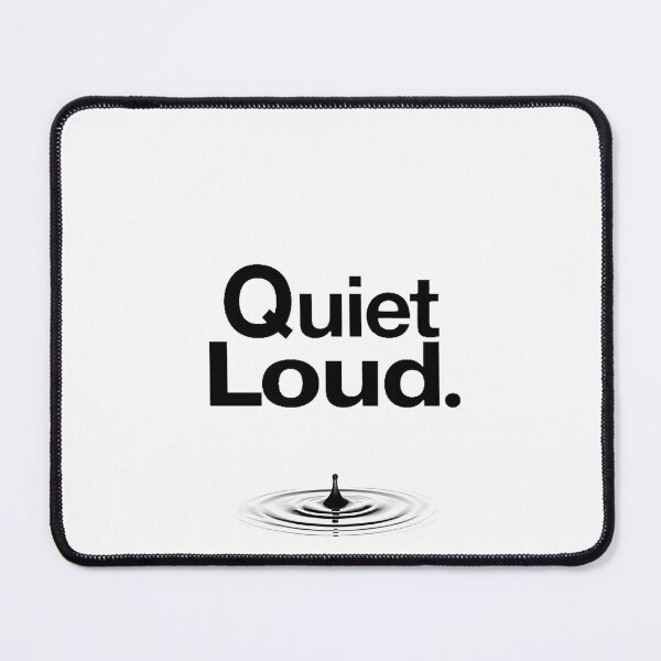 Item preview, Quiet Loud Minimal Emotional Introvert Typography Design designed and sold by Vajid Designs .