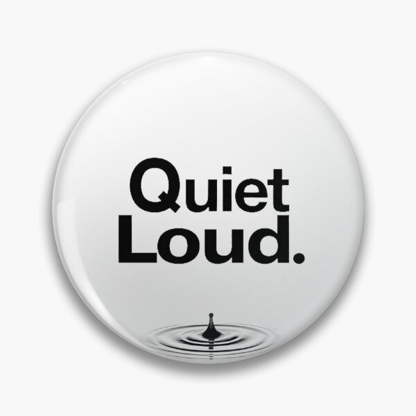 Item preview, Quiet Loud Minimal Emotional Introvert Typography Design designed and sold by Vajid Designs .