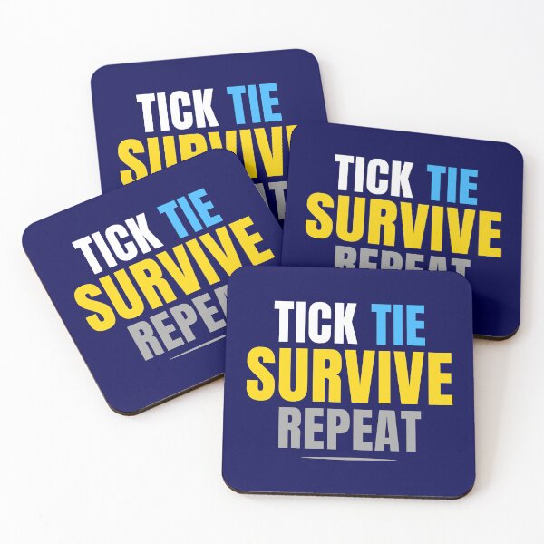 Item preview, Tick Tie Survive Repeat – Funny Accountant Saying | Audit Life & Busy Season Humor   designed and sold by FCA SIR MERCH .