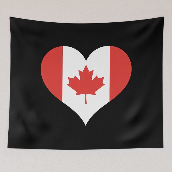 Item preview, Canada Heart Canadian Flag Maple Leaf Canadian designed and sold by sailorjessiArt.