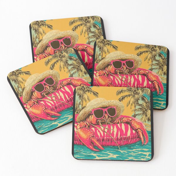 Item preview, Summer Crawfish with Sunglasses Tropical Animal Pool Party designed and sold by Littermin.