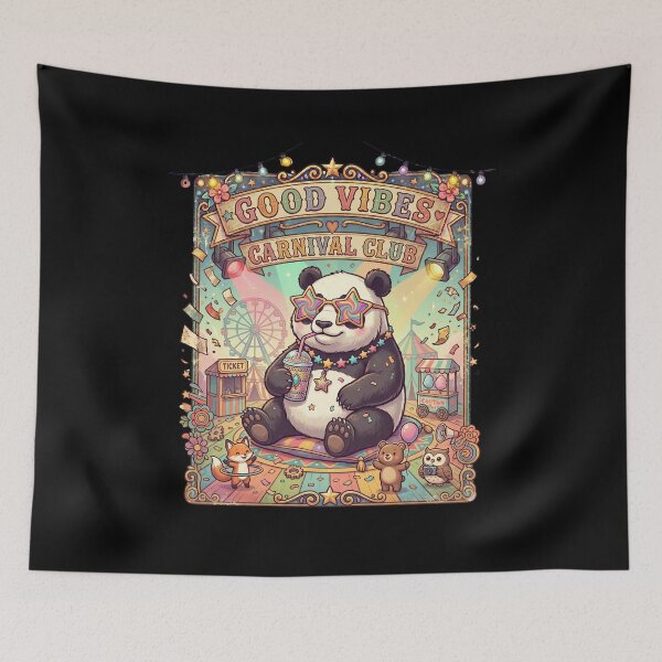 Item preview, Cute Panda Carnival Festival Vibes Funny Animal Lover Gift designed and sold by Im-Ara.