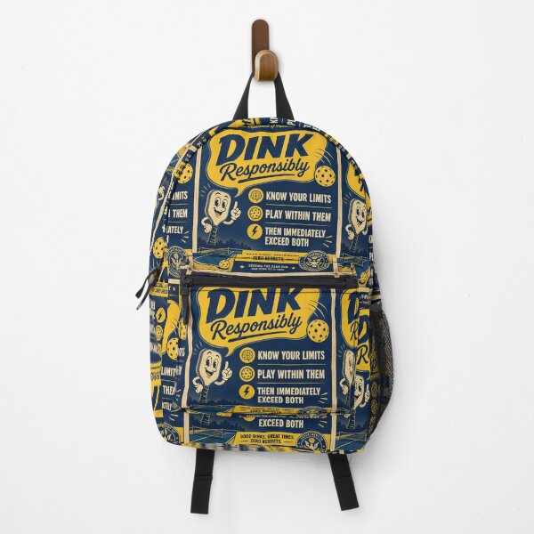 Item preview, Dink Responsibly Pickleball Funny PSA – Retro Vintage Humor Art | Pickleball Gift designed and sold by irfanshikh.