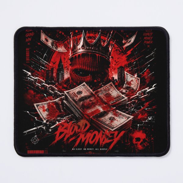 Item preview, Blood Money Hustle Aesthetic Crown Urban Streetwear Art designed and sold by Orbit Ink.