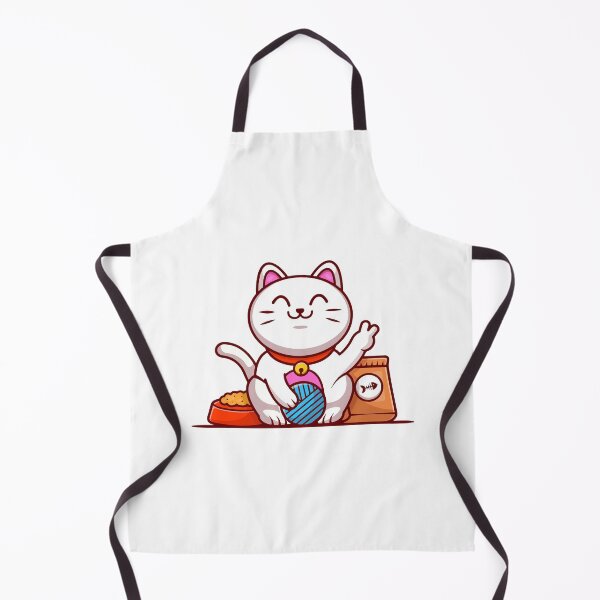 Item preview, Cute Maneki Neko Lucky Cat Cartoon Illustration designed and sold by mkilpt.
