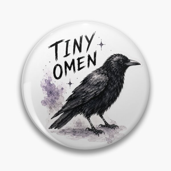 Item preview, Problematic Crow - Tiny Omen designed and sold by LittleInkStudio.