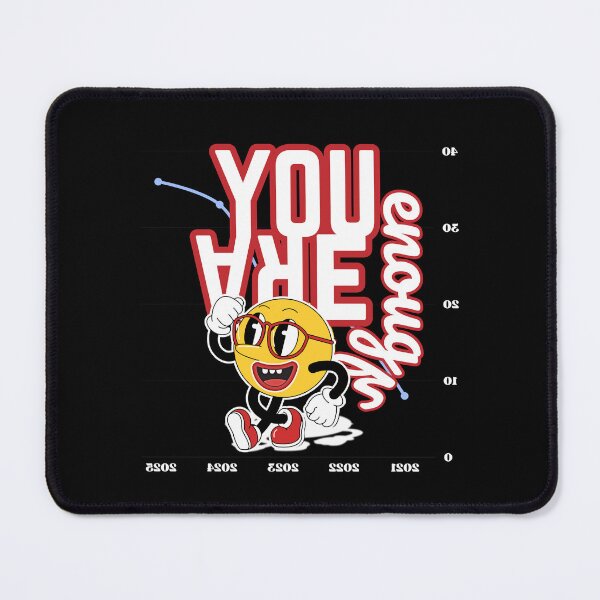 Item preview, You Are Enough Positive Quote Aesthetic designed and sold by 5Petals.
