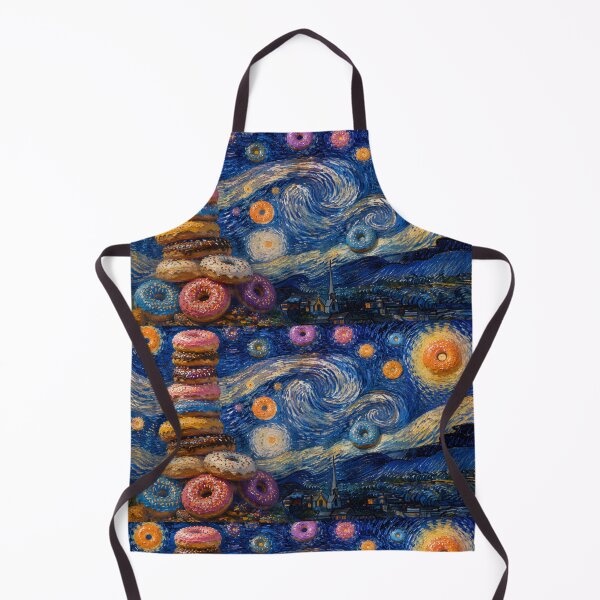 Item preview, Starry Night of Donuts | Van Gogh Food Art Parody designed and sold by Verdant Rose Studio.