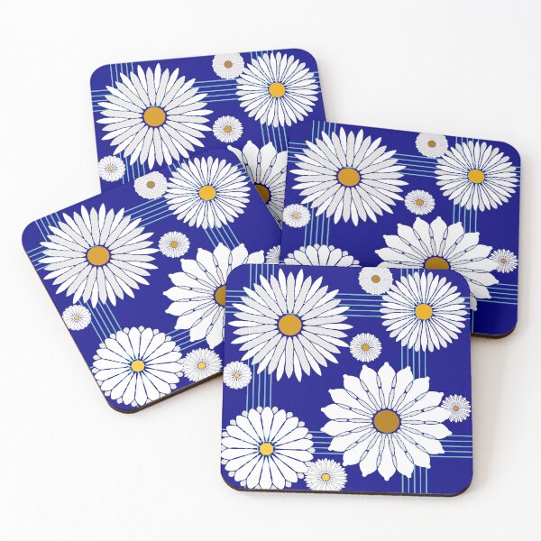 Item preview, Daisies on Blue  designed and sold by JaygiesDesign.